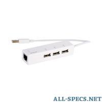 Prolink 3-port USB2.0 Hub MP300 3xUSB2.0 +RJ45 59121