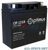 Optimus Аккумулятор OP 1218 8298063