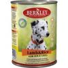Berkley консервы for adult dog lamb & rice с новозеландским ягненком и рисом для взрослых собак 400г 75075 9202107
