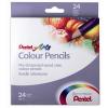 Pentel Карандаши цветные 24 цвета шестигранные Colour pencils 2204139