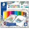 Staedtler Карандаши цветные Ergosoft, 24 цвета, "Johanna Basford" 22041393