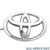Toyota 3D логотип () 110x75mm с белой подсветкой 81124