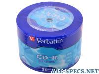 Verbatim CD-R 700Mb 52x 50шт Shrink 5802118