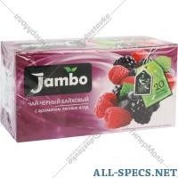 Jambo Чай черный «Jambo» Лесные Ягоды, 20х1.2 г