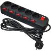 Buro Сетевой фильтр Buro 500SH-3-SW-B 3м (5 розеток) черный