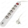 SUPRA Сетевой фильтр Supra SF-5-ESC-USB-3M light grey